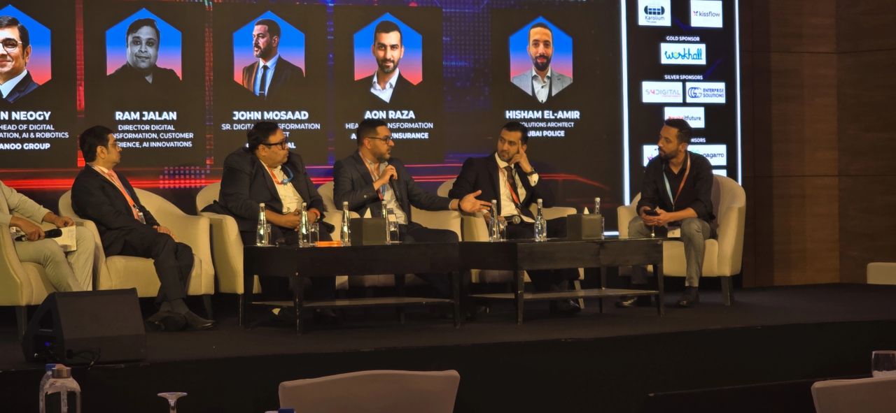 John Mosaad speaking at LCNC2025 Global Summit Dubai